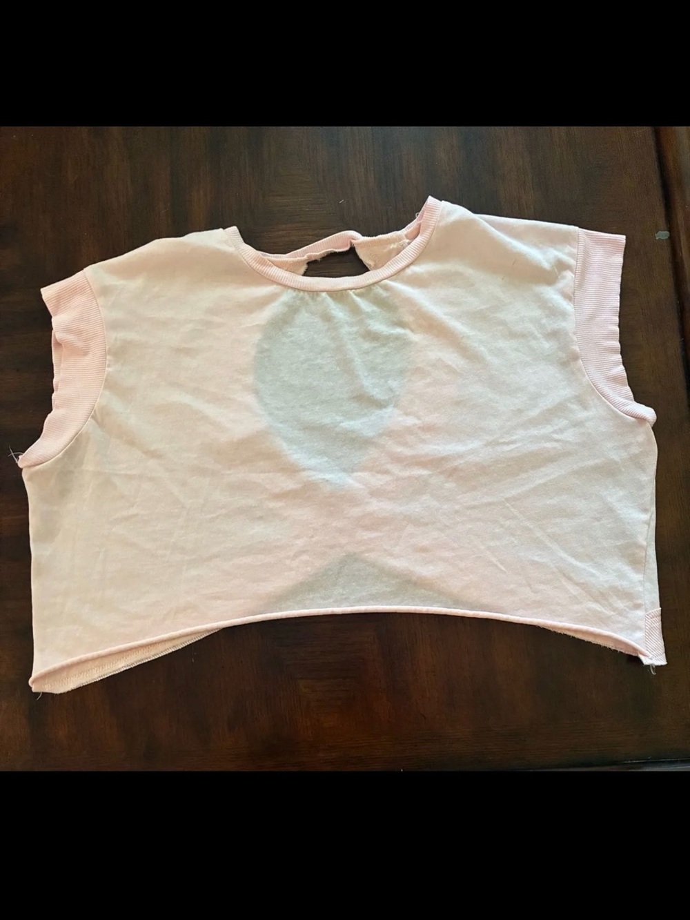 Light Pink Cropped Short Sleeve Tee